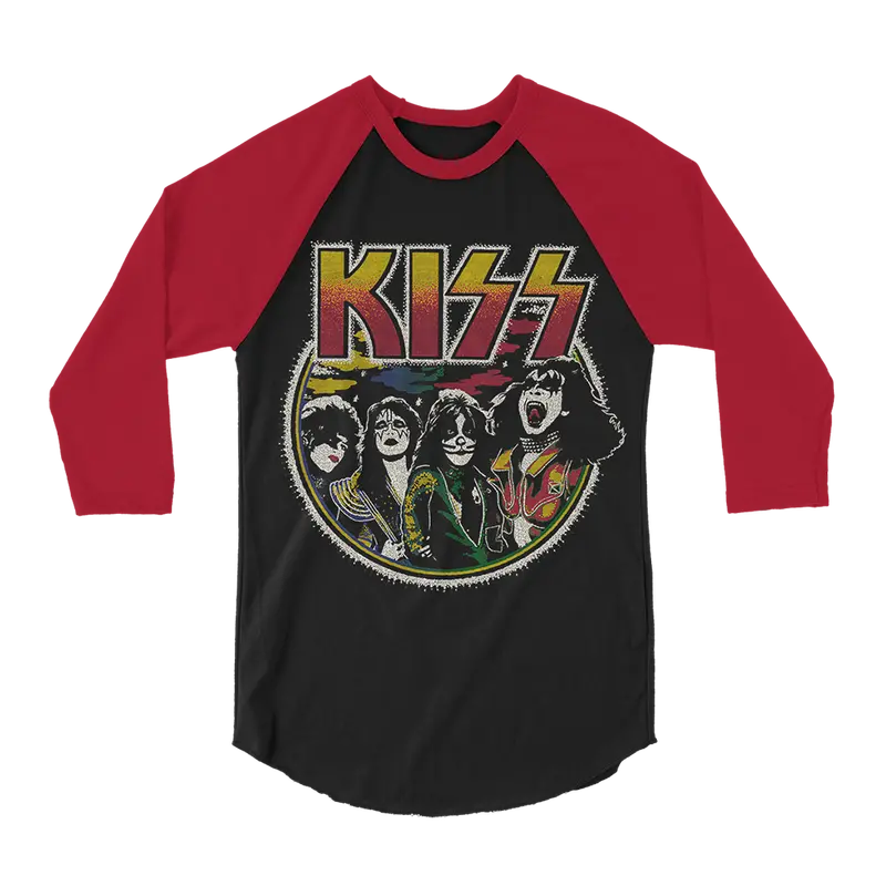 Kiss I Was There Pop-Up Raglan Baseball Tee 1