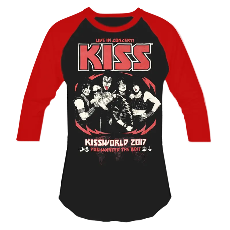 Kissworld 'You Wanted The Best' German Logo Raglan 1