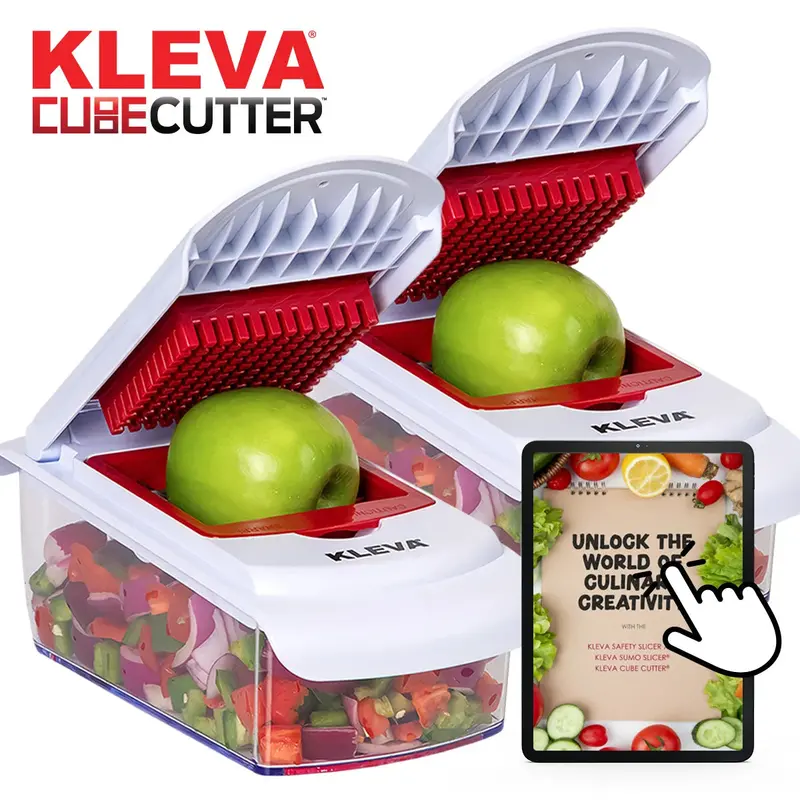 Kleva Cube Cutter – Compact Vegetable Dicer For Effortless Slicing, Dicing & Chopping (Bogo) 1