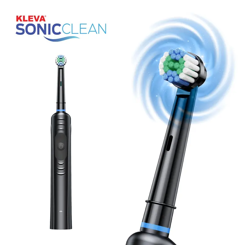 Kleva Sonicclean Electric Toothbrush – Rechargeable With 4 Interchangeable Brush Heads 1