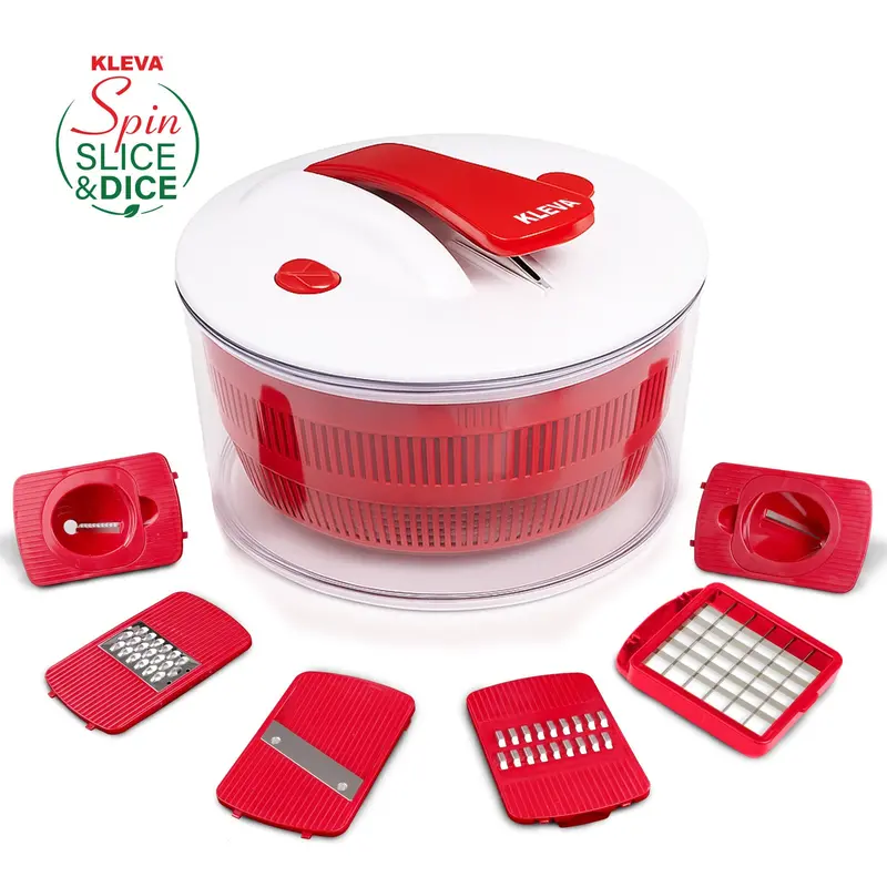 Kleva Spin, Slice & Dice – Multi-Function Kitchen Prep Tool For Fast, Even Cutting 1