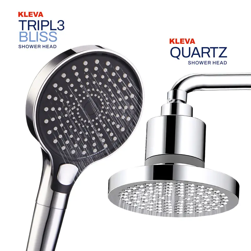 Kleva Triple Bliss Shower Head – Filtered Handheld Or Wall-Mount Design (Bogo) 1