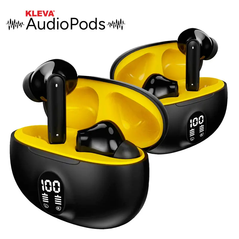 Kleva True Wireless Audiopods – Active Noise-Cancelling Earbuds With Charging Case (Bogo) 1