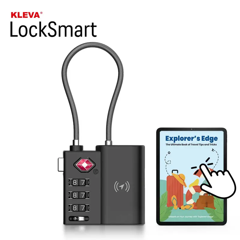 Kleva Tsa Locksmart Bluetooth Travel Tag – Apple Find My Compatible + Free Ebook 1
