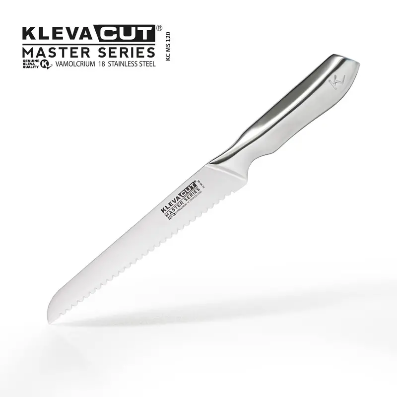 Klevacut Master Series Serrated Bread Knife – 20Cm Double-Edge Precision Blade 1