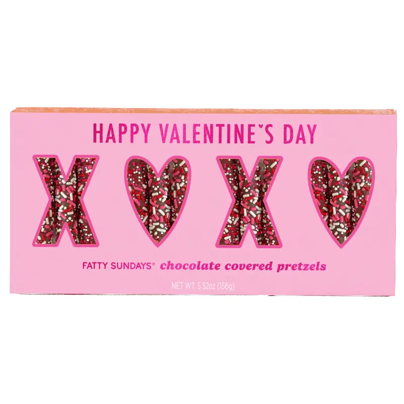Kosher Valentine’S Day Treat: Milk Chocolate-Covered Pretzels With Sprinkles 1