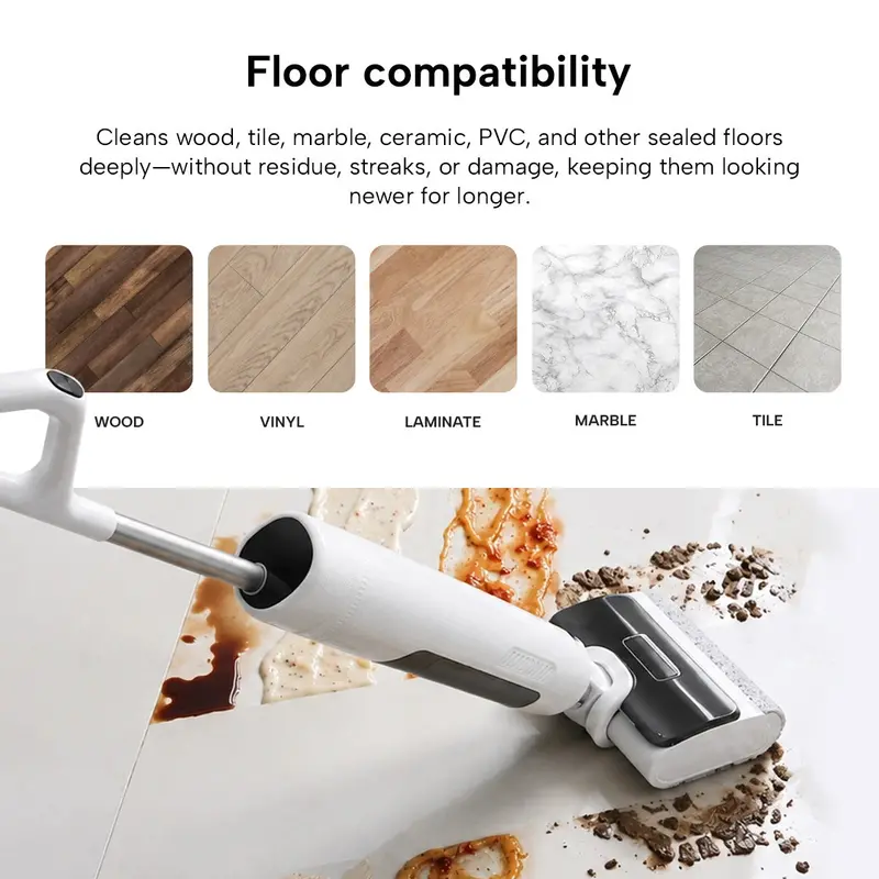 Krapof Fx5 Hydraclean Cordless Hard Floor Washer – Wet & Dry Cleaning System 2