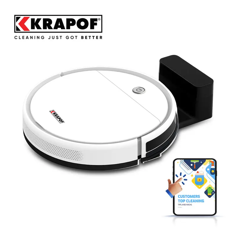 Krapof Slim Robo Vac – Ultra-Quiet Cordless Robotic Vacuum Cleaner 1