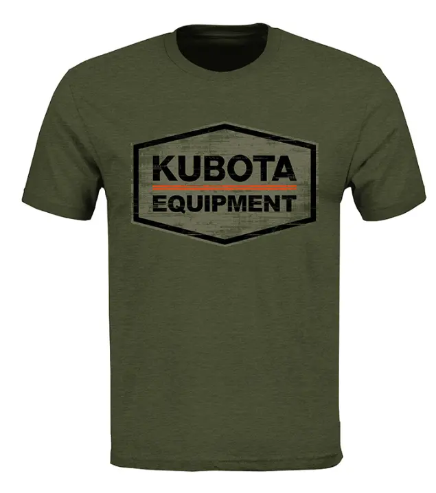 Kubota Military Green Equipment Logo T-Shirt 1