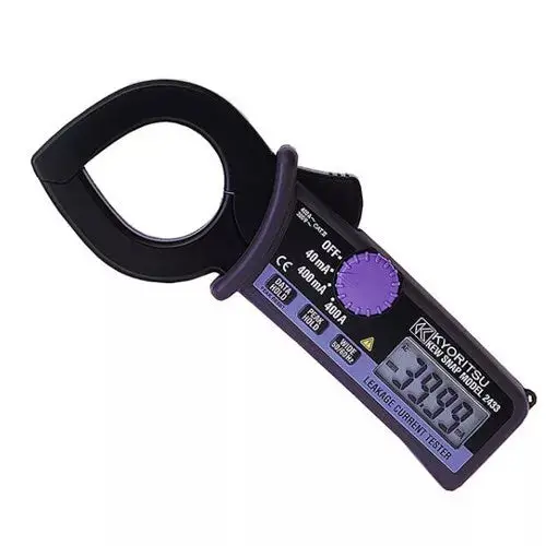 Kyoritsu 2433 True-Rms Ac/Dc Leakage Clamp Multimeter With Enhanced Safety 1