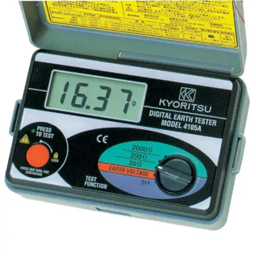 Kyoritsu 4105A Earth Resistance Tester – Measures Ground Resistance And Earth Voltage 1