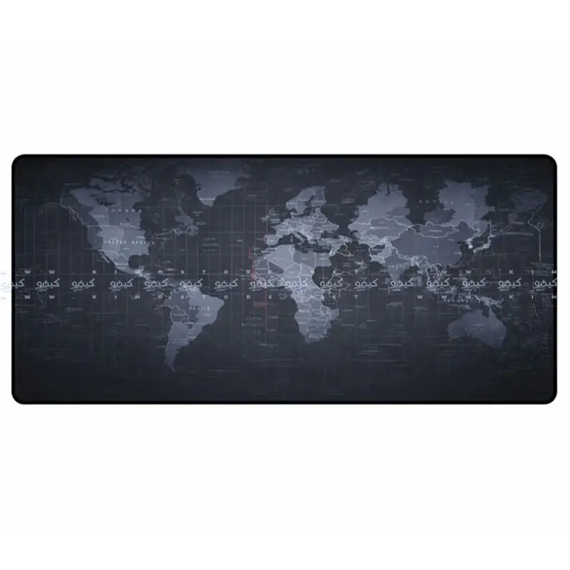Large 300 × 800 Mm Printed Map-Themed Mouse Pad 1