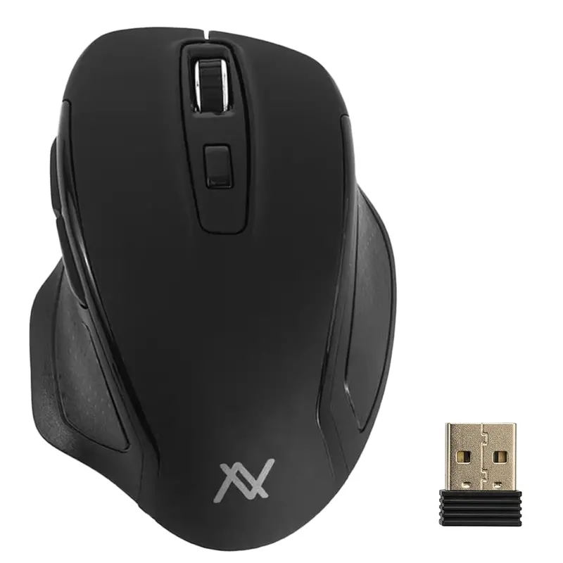 Lavvento Mo316 Wireless Rechargeable Optical Mouse – 1000 Dpi, Sleek Black Design 1