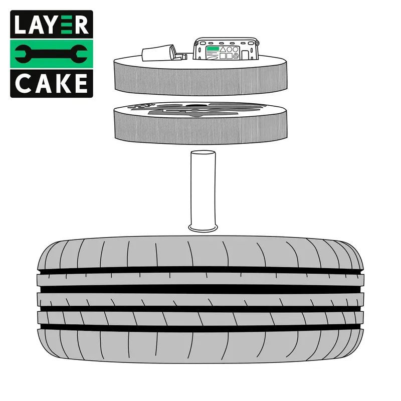 Layer Cake Spare Wheel Installation Kit Builder 1