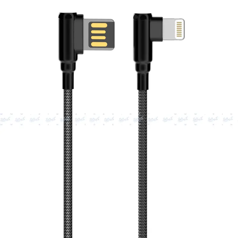 Ldnio Ls421 Right-Angle Usb-A To Lightning Cable – 2.4A Fast Charging, 1M 1