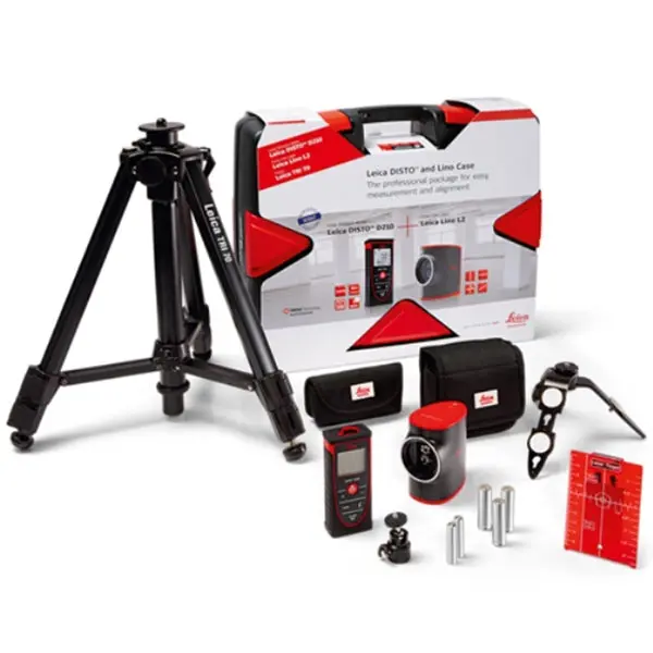Leica Disto D210 & Lino L2 Combo Kit – Laser Distance And Leveling Solution 1