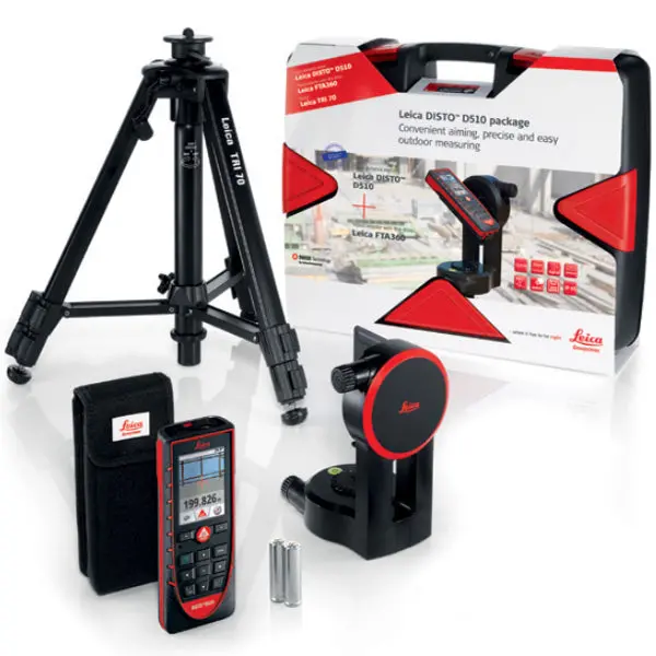 Leica Disto D510 Pack – 200 M Bluetooth Laser Distance Meter With Accessories 1