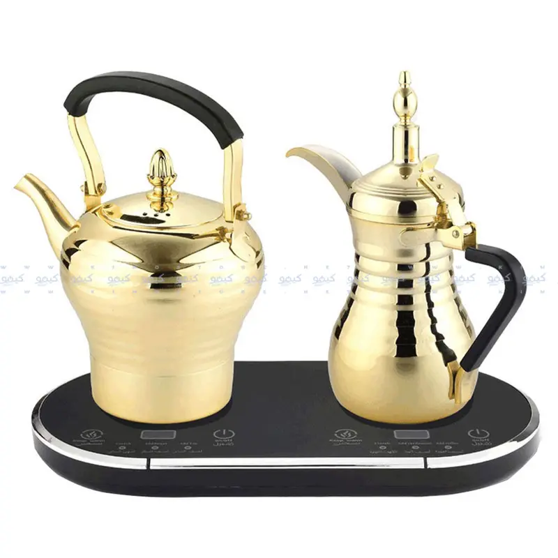 Lepresso Dual-Function Arabic Coffee & Tea Maker — Electric Dallah With Milk Heating, 1600W, Stainless Steel 1