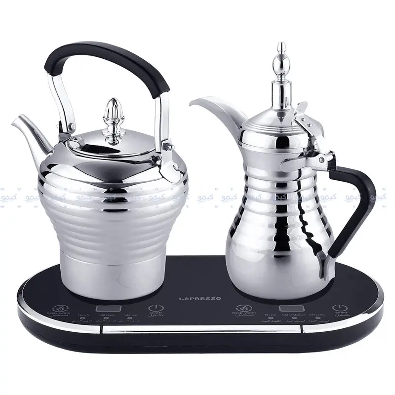 Lepresso Lparctmsl Dual-Function Dallah – Arabic Coffee & Tea Maker With Milk Heating, 1600W 1