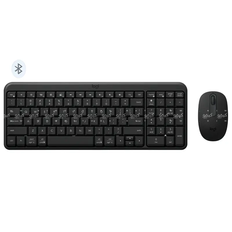 Logitech Mk250 Dual-Mode Wireless Combo – Bluetooth & 2.4Ghz, English/Arabic Layout, Graphite 1