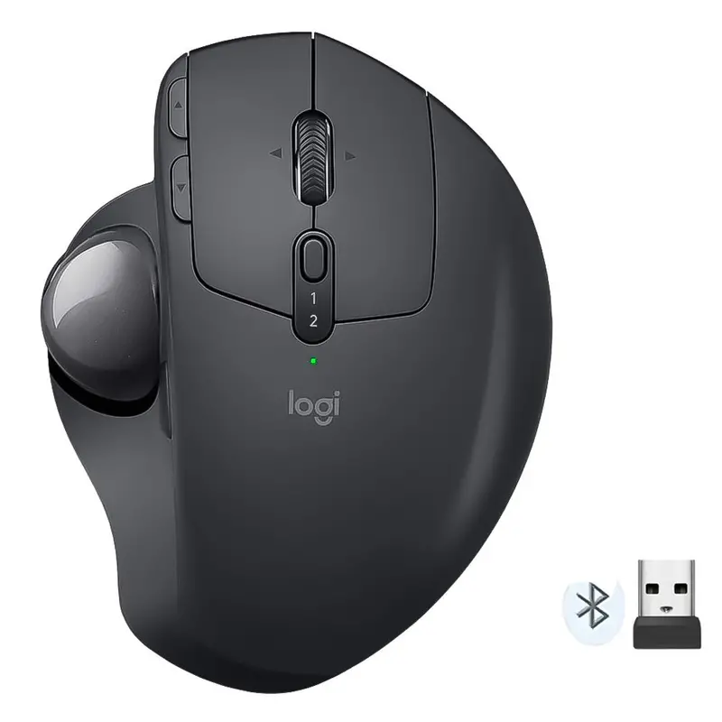 Logitech Mx Ergo S Wireless Trackball Mouse – Rechargeable, 2048 Dpi, Ergo Design 1