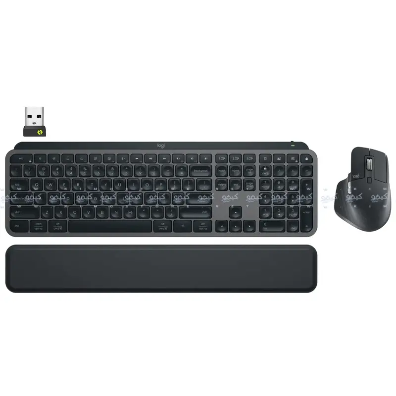 Logitech Mx Keys S Combo – Bluetooth Keyboard, Mouse & Palm Rest With English/Arabic Layout – Graphite 1