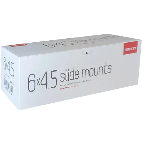 Matin 6×4.5 Medium Format Slide Mounts – Stable, Clear Film Frames For 120/220 Roll Film (50-Pack) 1