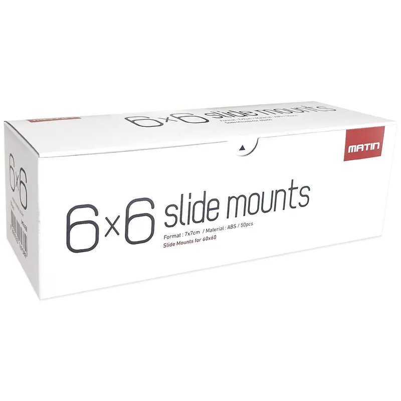 Matin 6×6 Medium Format Slide Mounts – Acid-Free 120/220 Film Carousels (Set Of 50) 1