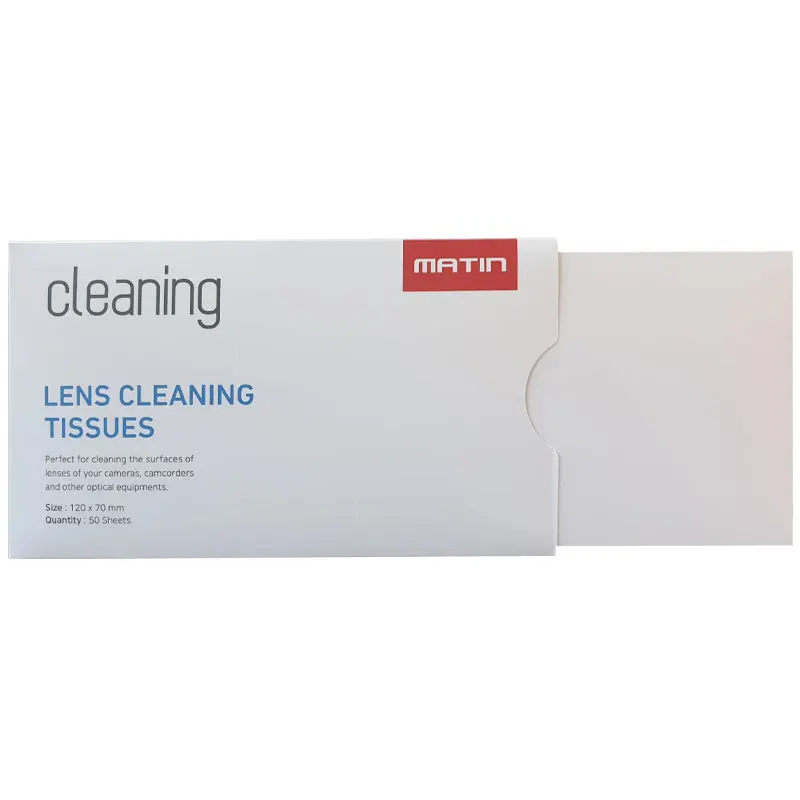 Matin Lens Cleaning Tissues – 50-Pack Disposable Optical Wipe Sheets 1