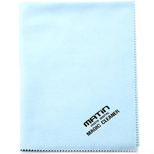 Matin Microfiber Magic Cleaner Cloth – Large Blue Size For Lenses, Screens & Delicate Surfaces 1