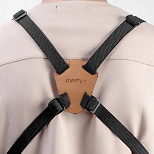 Matin Quick-Release Binocular Harness With Leather Patch – Designed For Levenhuk, Hawke, Bijia, Snypex, Carson 1