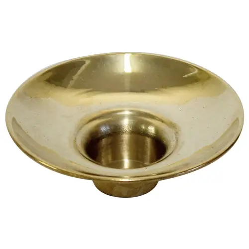 Medium Brass Bobeche Drip Cup — 2 3/8 Inches Diameter 1