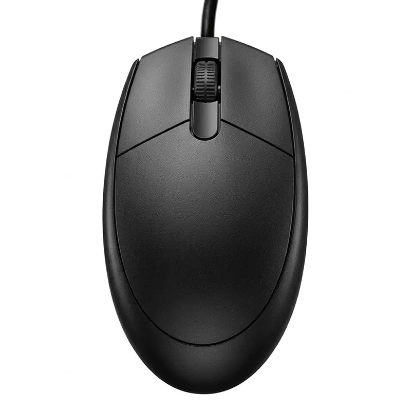 Microsoft We-7 Wired Optical Mouse – 1600 Dpi, Sleek Black 1