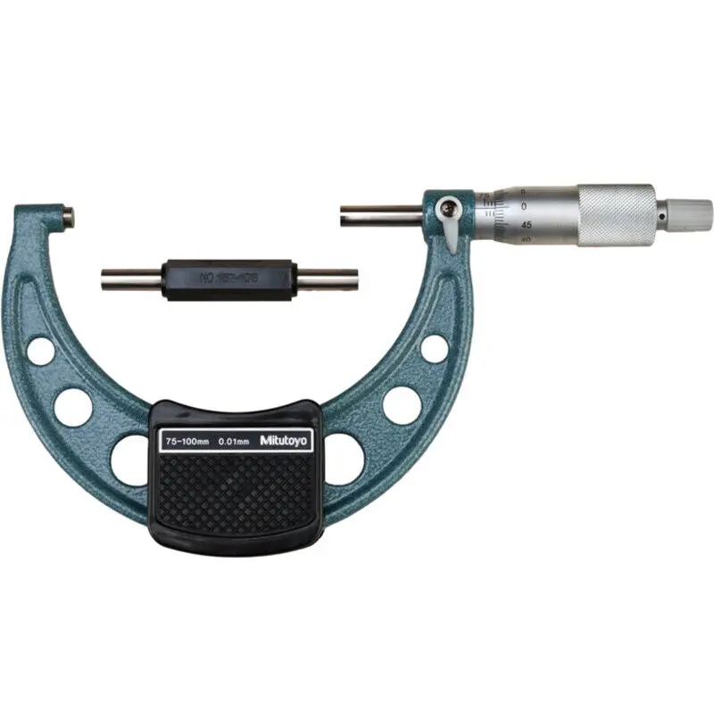 Mitutoyo 103-140-10 Economy Outside Micrometer – 75–100 Mm Range 1