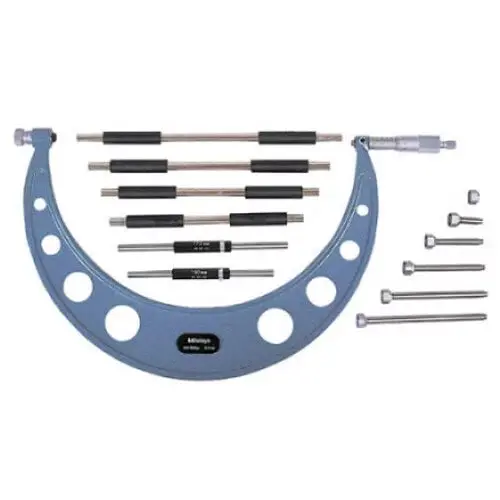 Mitutoyo 104-142A Vernier Outside Micrometer – 300–400 Mm, Interchangeable Anvils 1