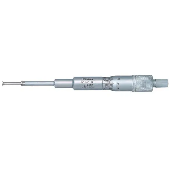 Mitutoyo 146-221 Groove Micrometer – Fixed-Spindle Design, 0–25 Mm 1