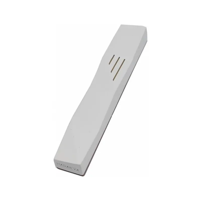 Modern Origami-Style Mezuzah Case Crafted From White Concrete Stone 1