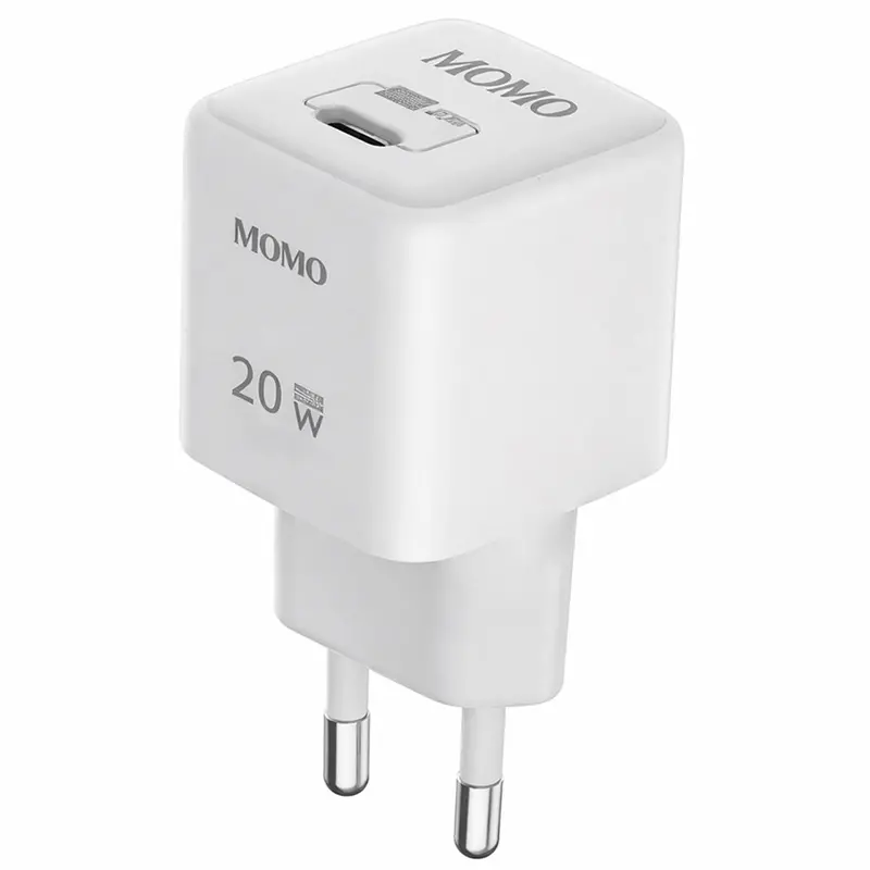 Momo Mini Turbo Mo-066607 20W Usb-C Wall Charger – Compact White Fast Charger 1