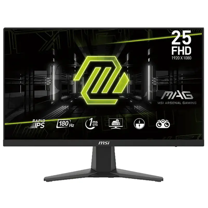 Msi Mag 256F 25" Frameless Gaming Monitor – 180Hz Refresh Rate, Ips Panel, Full Hd Resolution 1