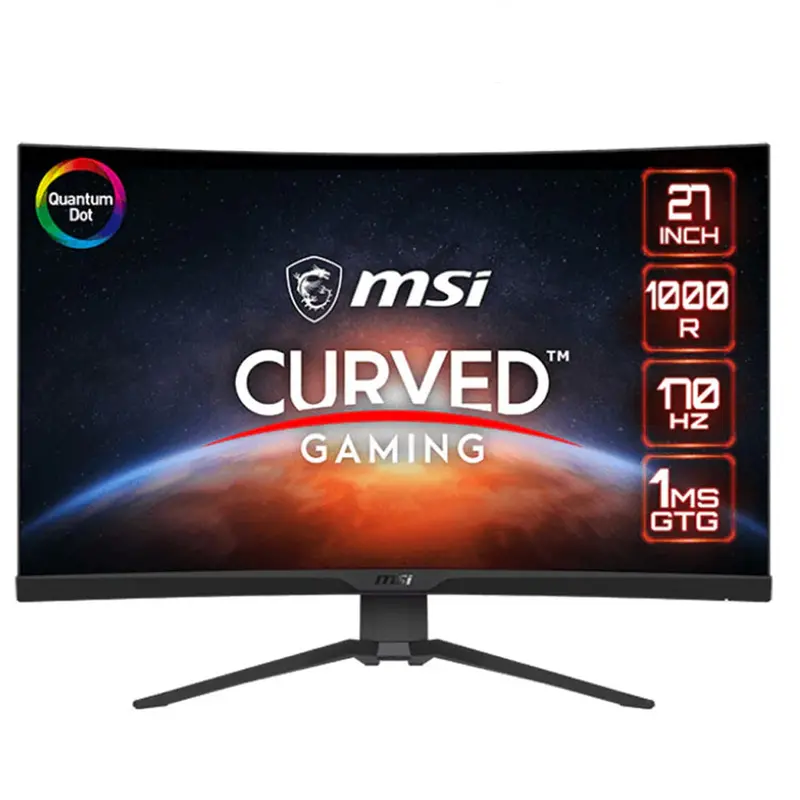 Msi Mag 275Cqrf-Qd 27" Wqhd Curved Va Gaming Monitor – 170Hz, Quantum Dot Support 1