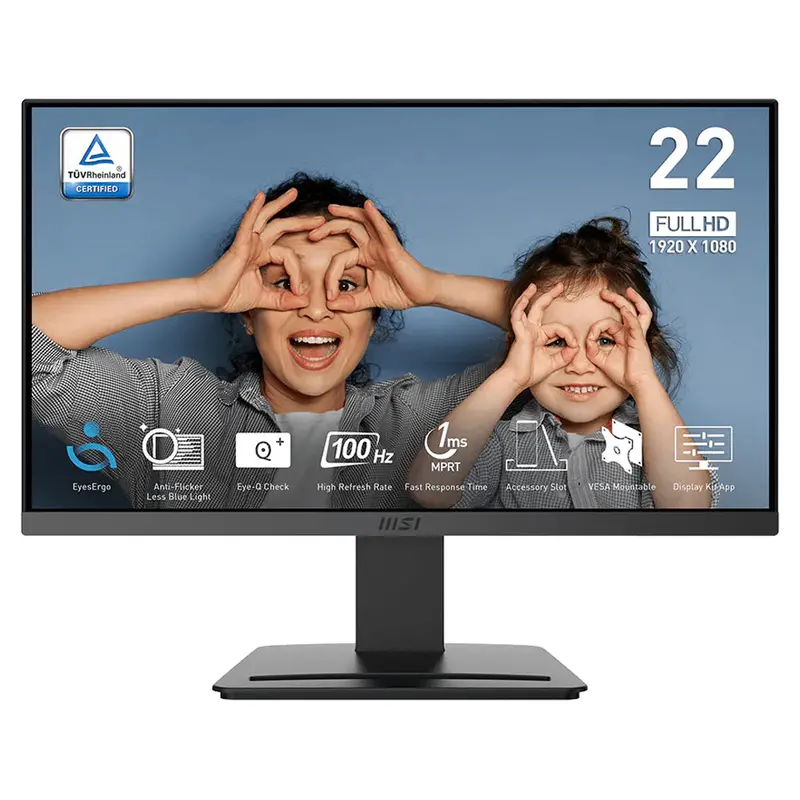 Msi Pro Mp223 E2 – 22" Va Panel Fhd Monitor With 100Hz Refresh Rate 1