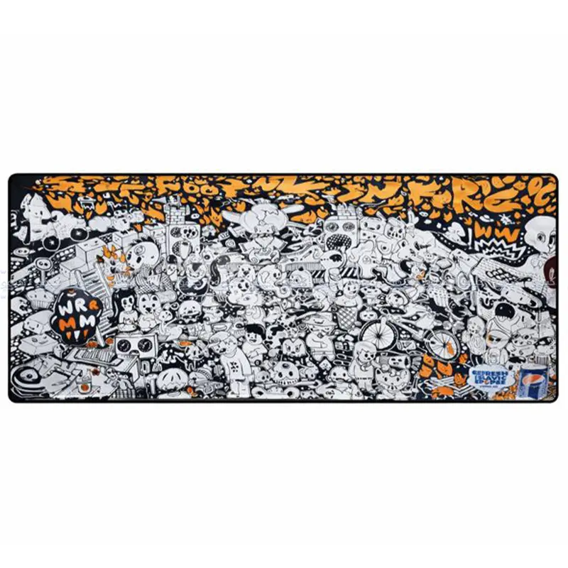 Multi-Color 300 × 800 Mm Ergonomic Mouse Pad — Vibrant Patterned Surface With Stable Base 1