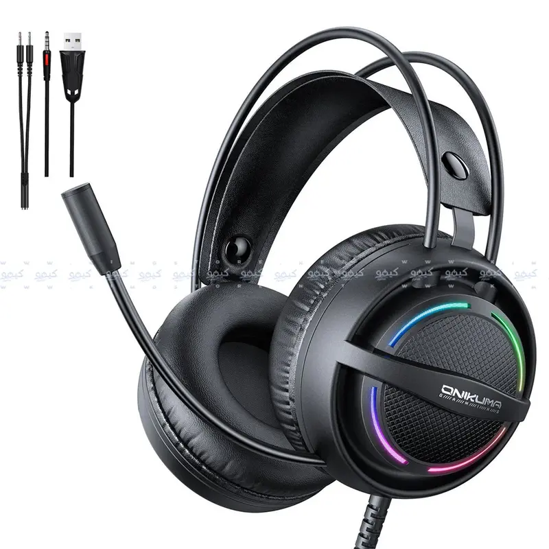 Onikuma X88 Rgb Gaming Headset – Immersive Audio With Mic Monitoring 1