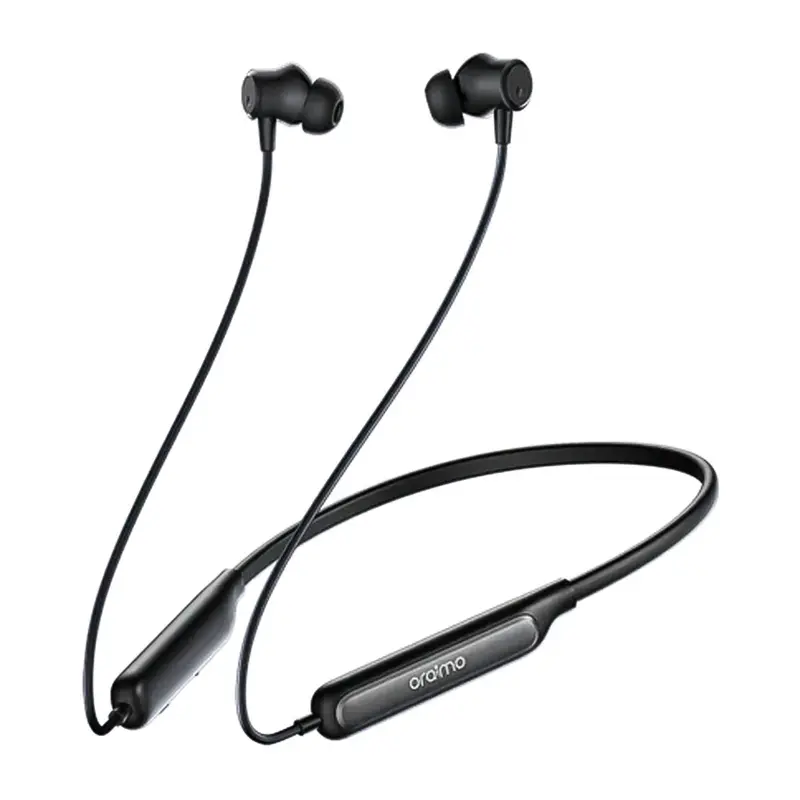 Oraimo Necklace 5 Oeb-611 Wireless Neckband Earphones – Premium Sound, 16-Hour Battery – Black 1