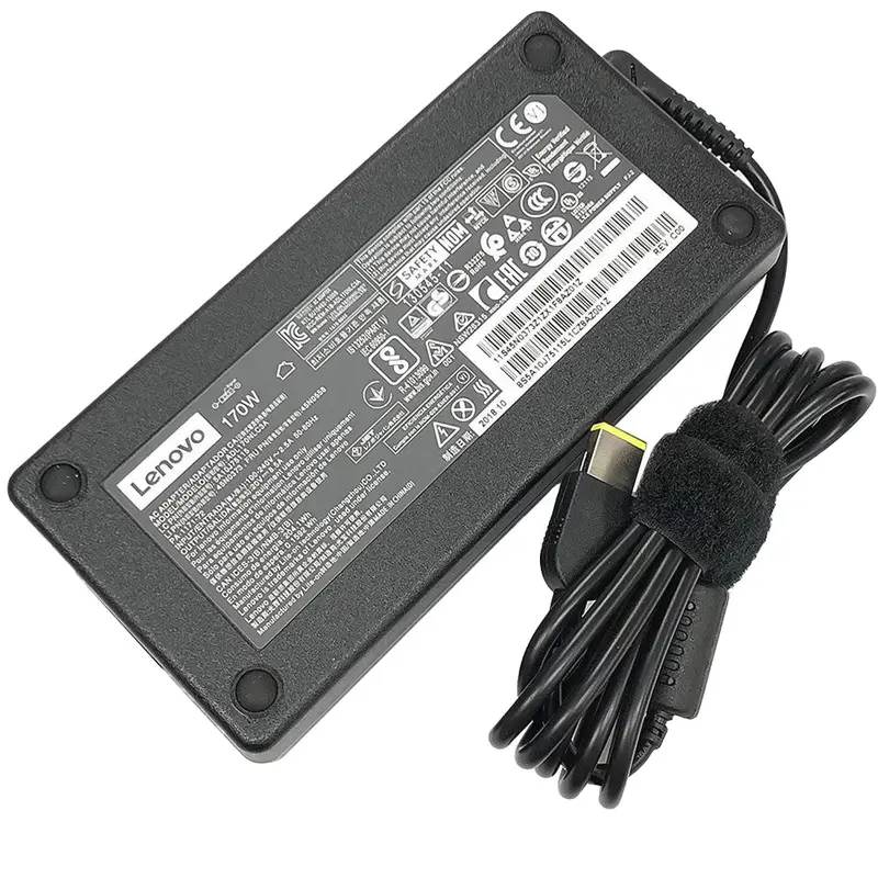 Original Lenovo 20V 8.5A Laptop Power Adapter With Square Usb Pin 1