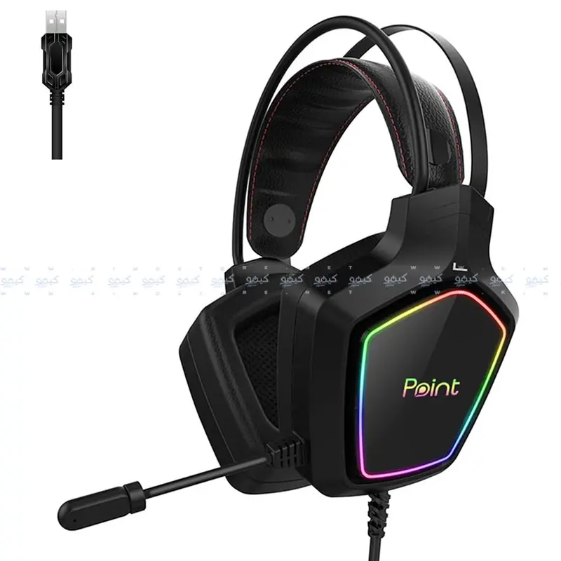 Point Pt-920 Rgb Gaming Headset – 7.1 Virtual Surround Sound, Black 1