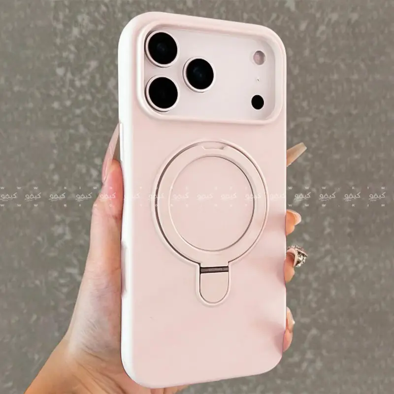 Premium Silicone Iphone 17 Pro Max Case With Integrated Kickstand 1