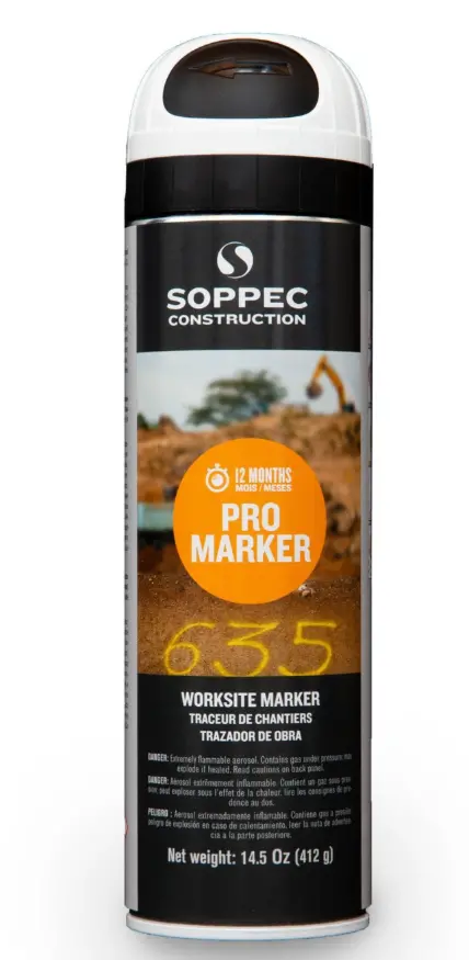 Pro Marker Non-Glow Worksite Layout Spray Paint 1