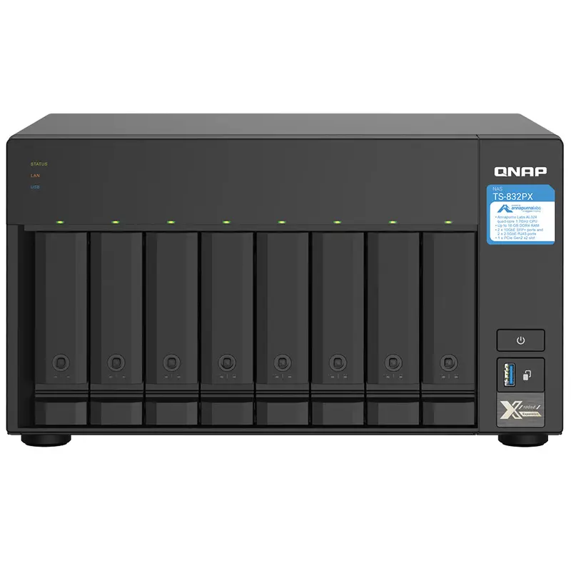 Qnap Ts-832Px 8-Bay Network Attached Storage (Nas) Enclosure – Rack-Ready 1