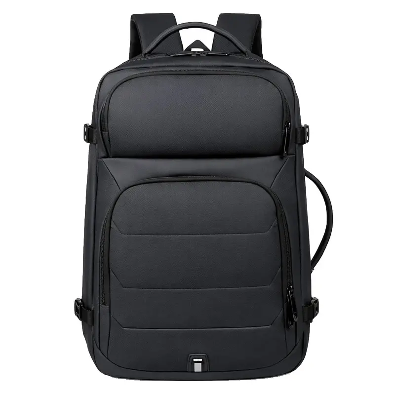Rahala 2201 Professional Laptop Backpack – Minimalist Black Style 1